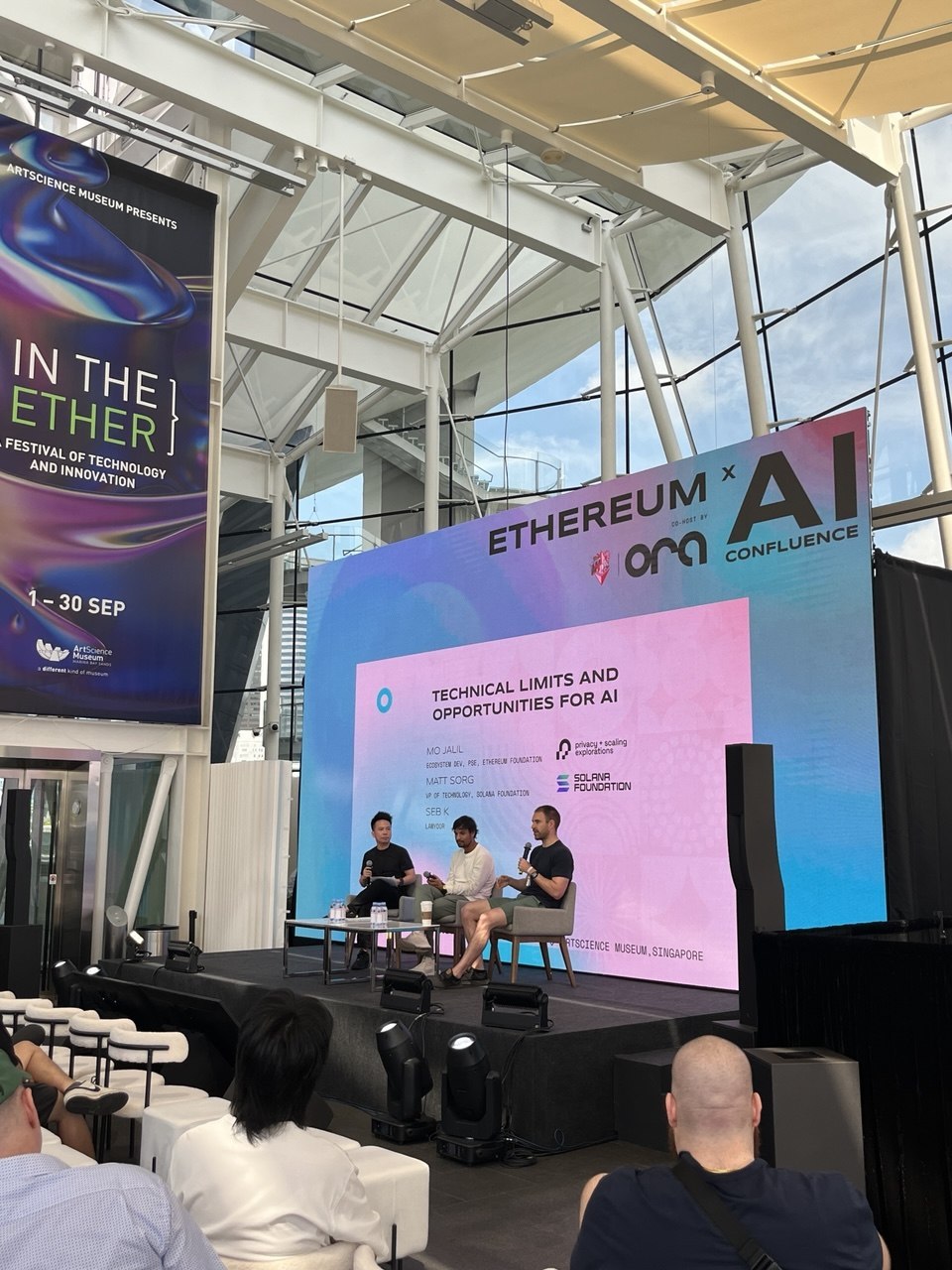 Ethereum x AI Confluence — ArtScience Museum, Singapore.